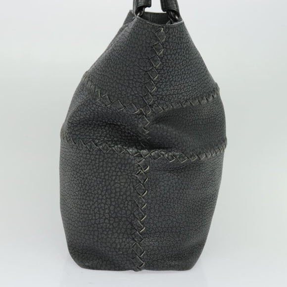 BOTTEGA VENETA Tote Bag Leather Gray 222336 Auth fm4480