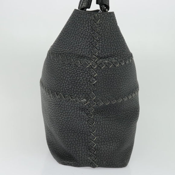 BOTTEGA VENETA Tote Bag Leather Gray 222336 Auth fm4480