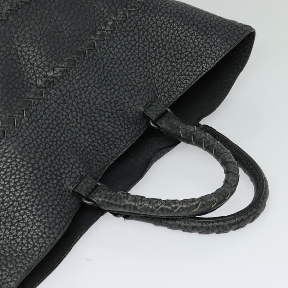 BOTTEGA VENETA Tote Bag Leather Gray 222336 Auth fm4480
