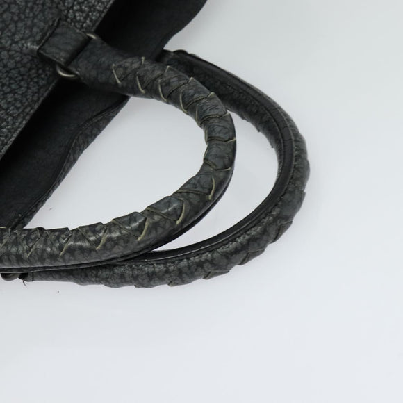 BOTTEGA VENETA Tote Bag Leather Gray 222336 Auth fm4480