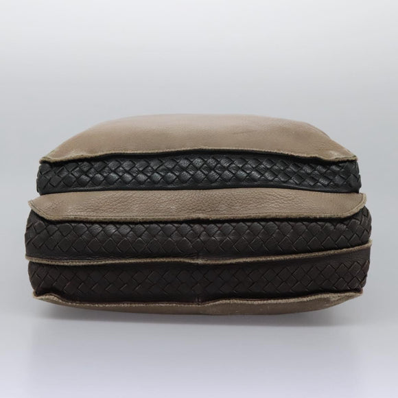 BOTTEGA VENETA Business Bag Leather 2way Beige Auth fm4481