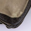 BOTTEGA VENETA Business Bag Leather 2way Beige Auth fm4481-15