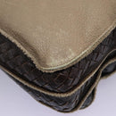 BOTTEGA VENETA Business Bag Leather 2way Beige Auth fm4481-16