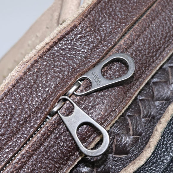 BOTTEGA VENETA Business Bag Leather 2way Beige Auth fm4481