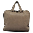 BOTTEGA VENETA Business Bag Leather 2way Beige Auth fm4481-13