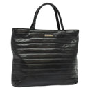 GUCCI Hand Bag Leather Black Auth fm4522-1