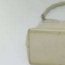 GUCCI Bamboo Shoulder Bag Patent leather Beige 001 2058 3007 Auth fm4523-10