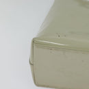 GUCCI Bamboo Shoulder Bag Patent leather Beige 001 2058 3007 Auth fm4523-12