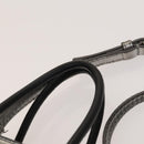 BALENCIAGA Shopping Phone Holder Shoulder Bag Leather Silver Auth fm4541-10