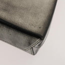 BALENCIAGA Shopping Phone Holder Shoulder Bag Leather Silver Auth fm4541-10