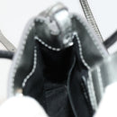 BALENCIAGA Shopping Phone Holder Shoulder Bag Leather Silver Auth fm4541-20