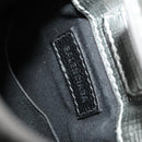 BALENCIAGA Shopping Phone Holder Shoulder Bag Leather Silver Auth fm4541-20