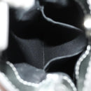 BALENCIAGA Shopping Phone Holder Shoulder Bag Leather Silver Auth fm4541-21