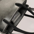 BALENCIAGA Shopping Phone Holder Shoulder Bag Leather Silver Auth fm4541-6