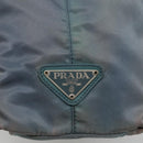 PRADA Hand Bag Nylon plastic Light Blue Silver clear Auth fm4546-18