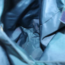 PRADA Hand Bag Nylon plastic Light Blue Silver clear Auth fm4546-20