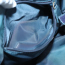 PRADA Hand Bag Nylon plastic Light Blue Silver clear Auth fm4546-11
