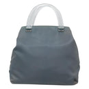 PRADA Hand Bag Nylon plastic Light Blue Silver clear Auth fm4546-13
