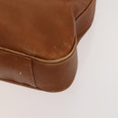 GUCCI Bamboo Shoulder Bag Leather Brown Gold 001 14 1577 Auth fm4551-9