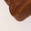 GUCCI Bamboo Shoulder Bag Leather Brown Gold 001 14 1577 Auth fm4551-16