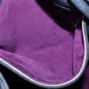 BOTTEGA VENETA INTRECCIATO Shoulder Bag Leather Navy Silver Auth fm4552-11