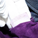 BOTTEGA VENETA INTRECCIATO Shoulder Bag Leather Navy Silver Auth fm4552-19