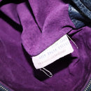 BOTTEGA VENETA INTRECCIATO Shoulder Bag Leather Navy Silver Auth fm4552-12