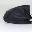 BOTTEGA VENETA INTRECCIATO Shoulder Bag Leather Navy Silver Auth fm4552-4