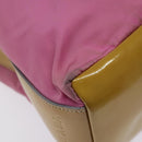 PRADA Umhängetasche Nylon Rosa Silber Auth fm4561-15