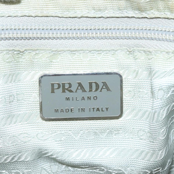 PRADA Umhängetasche Nylon Rosa Silber Auth fm4561
