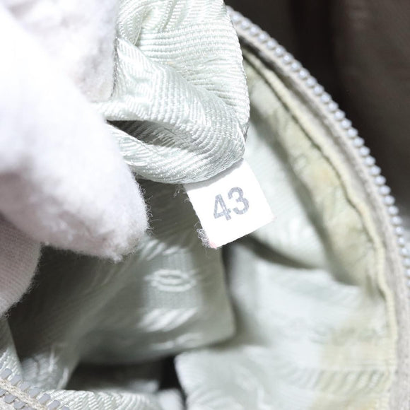 PRADA Umhängetasche Nylon Rosa Silber Auth fm4561