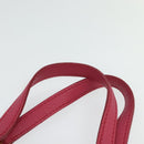 Miu Miu Vittello Caribbean Hand Bag Leather 2way Pink Gold Auth fm4567-8