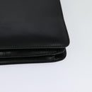 CELINE Shoulder Bag Leather Black Gold Auth fm4568-16