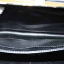 CELINE Shoulder Bag Leather Black Gold Auth fm4568-11