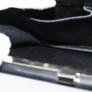 CELINE Shoulder Bag Leather Black Gold Auth fm4568-22