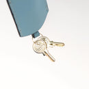 LOEWE Anagram Amazona 28 Hand Bag Leather Light Blue Gold Auth fm4572-10