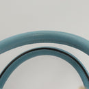 LOEWE Anagram Amazona 28 Hand Bag Leather Light Blue Gold Auth fm4572-14