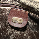GUCCI GG Supreme Web Sherry Line Schoudertas PVC Leer Beige Goud Auth fm4588-18