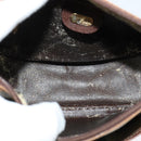 GUCCI GG Supreme Web Sherry Line Schoudertas PVC Leer Beige Goud Auth fm4588-10