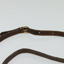 GUCCI GG Supreme Web Sherry Line Schoudertas PVC Leer Beige Goud Auth fm4588-8