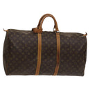 LOUIS VUITTON Monogram Keepall 55 Boston Bag M41424 LV Auth fm4599-1