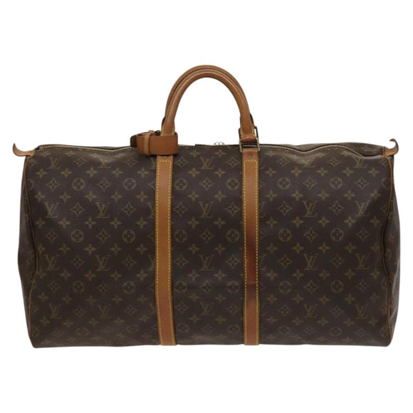LOUIS VUITTON Monogram Keepall 55 Boston Bag M41424 LV Auth fm4599