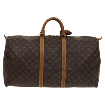 LOUIS VUITTON Monogram Keepall 55 Boston Bag M41424 LV Auth fm4599 - 0
