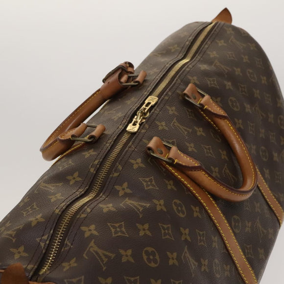 LOUIS VUITTON Monogram Keepall 55 Boston Bag M41424 LV Auth fm4599