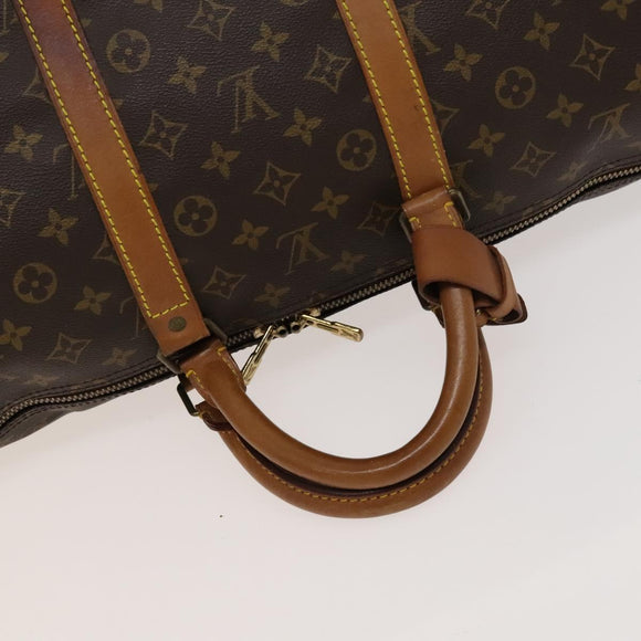 LOUIS VUITTON Monogram Keepall 55 Boston Bag M41424 LV Auth fm4599