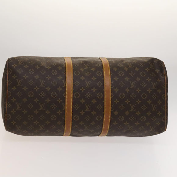 LOUIS VUITTON Monogram Keepall 55 Boston Bag M41424 LV Auth fm4599