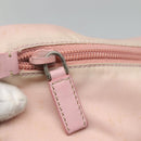 PRADA Shoulder Bag Nylon Pink Silver Auth fm4604-19