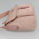 PRADA Shoulder Bag Nylon Pink Silver Auth fm4604-4
