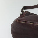 GUCCI Shoulder Bag Leather Wine Red Silver 247400 Auth fm4612-9