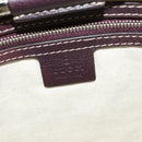 GUCCI Shoulder Bag Leather Wine Red Silver 247400 Auth fm4612-17